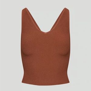 Babaton Sculpt Knit Double V Tank